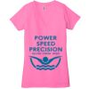 Ladies' Jersey Short-Sleeve Deep V-Neck T-Shirt Thumbnail