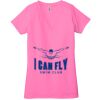 Ladies' Jersey Short-Sleeve Deep V-Neck T-Shirt Thumbnail