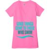 Ladies' Jersey Short-Sleeve Deep V-Neck T-Shirt Thumbnail