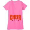 Ladies' Jersey Short-Sleeve Deep V-Neck T-Shirt Thumbnail