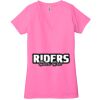 Ladies' Jersey Short-Sleeve Deep V-Neck T-Shirt Thumbnail