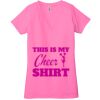 Ladies' Jersey Short-Sleeve Deep V-Neck T-Shirt Thumbnail