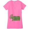 Ladies' Jersey Short-Sleeve Deep V-Neck T-Shirt Thumbnail