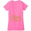 Ladies' Jersey Short-Sleeve Deep V-Neck T-Shirt Thumbnail