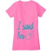 Ladies' Jersey Short-Sleeve Deep V-Neck T-Shirt Thumbnail