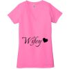 Ladies' Jersey Short-Sleeve Deep V-Neck T-Shirt Thumbnail