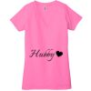 Ladies' Jersey Short-Sleeve Deep V-Neck T-Shirt Thumbnail