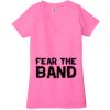 Ladies' Jersey Short-Sleeve Deep V-Neck T-Shirt Thumbnail