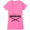 Ladies' Jersey Short-Sleeve Deep V-Neck T-Shirt Thumbnail