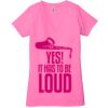 Ladies' Jersey Short-Sleeve Deep V-Neck T-Shirt Thumbnail