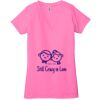 Ladies' Jersey Short-Sleeve Deep V-Neck T-Shirt Thumbnail