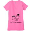 Ladies' Jersey Short-Sleeve Deep V-Neck T-Shirt Thumbnail