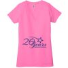 Ladies' Jersey Short-Sleeve Deep V-Neck T-Shirt Thumbnail