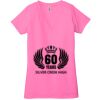 Ladies' Jersey Short-Sleeve Deep V-Neck T-Shirt Thumbnail