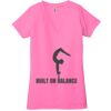 Ladies' Jersey Short-Sleeve Deep V-Neck T-Shirt Thumbnail