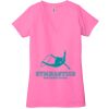 Ladies' Jersey Short-Sleeve Deep V-Neck T-Shirt Thumbnail