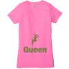 Ladies' Jersey Short-Sleeve Deep V-Neck T-Shirt Thumbnail