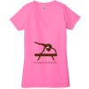 Ladies' Jersey Short-Sleeve Deep V-Neck T-Shirt Thumbnail
