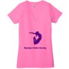 Ladies' Jersey Short-Sleeve Deep V-Neck T-Shirt Thumbnail