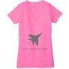 Ladies' Jersey Short-Sleeve Deep V-Neck T-Shirt Thumbnail