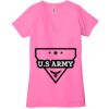 Ladies' Jersey Short-Sleeve Deep V-Neck T-Shirt Thumbnail