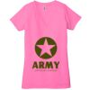 Ladies' Jersey Short-Sleeve Deep V-Neck T-Shirt Thumbnail