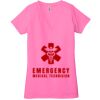 Ladies' Jersey Short-Sleeve Deep V-Neck T-Shirt Thumbnail
