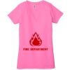 Ladies' Jersey Short-Sleeve Deep V-Neck T-Shirt Thumbnail