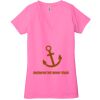 Ladies' Jersey Short-Sleeve Deep V-Neck T-Shirt Thumbnail