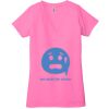 Ladies' Jersey Short-Sleeve Deep V-Neck T-Shirt Thumbnail