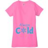 Ladies' Jersey Short-Sleeve Deep V-Neck T-Shirt Thumbnail