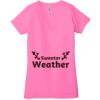 Ladies' Jersey Short-Sleeve Deep V-Neck T-Shirt Thumbnail