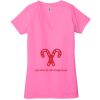 Ladies' Jersey Short-Sleeve Deep V-Neck T-Shirt Thumbnail